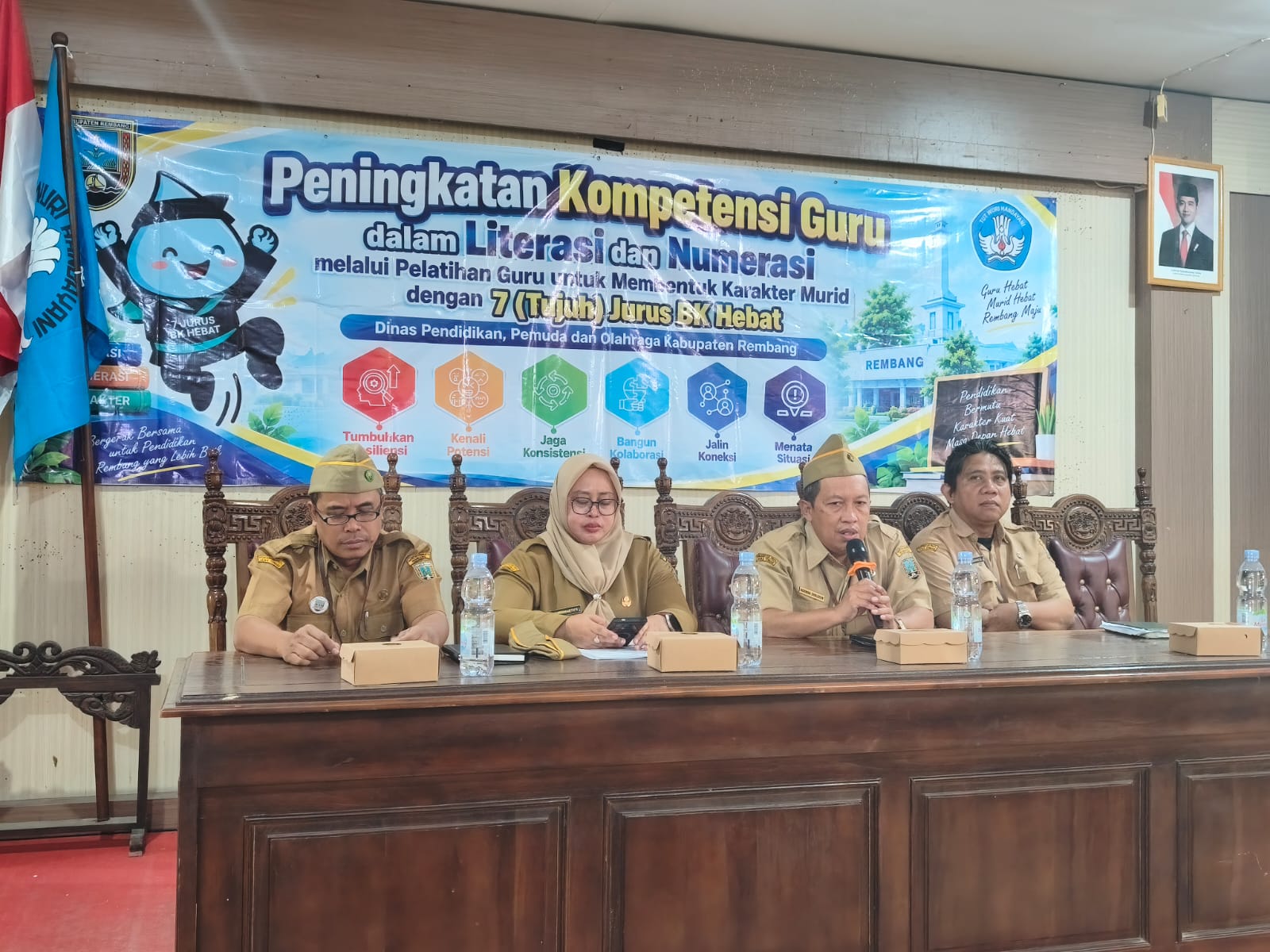Dindikpora Rembang Gelar Pelatihan Peningkatan Kompetensi Guru dalam Literasi dan Numerasi melalui 7 Jurus BK Hebat