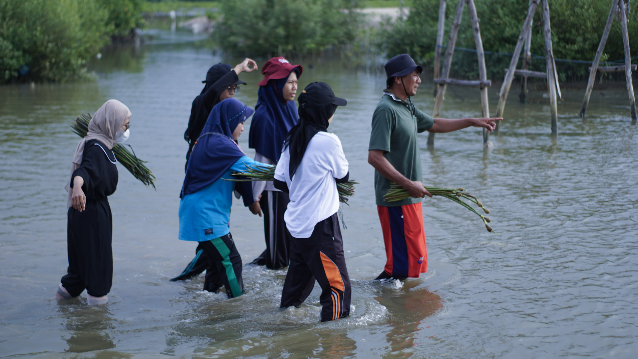 Forum Anak Beasiswa Rembang Tanam Mangrove